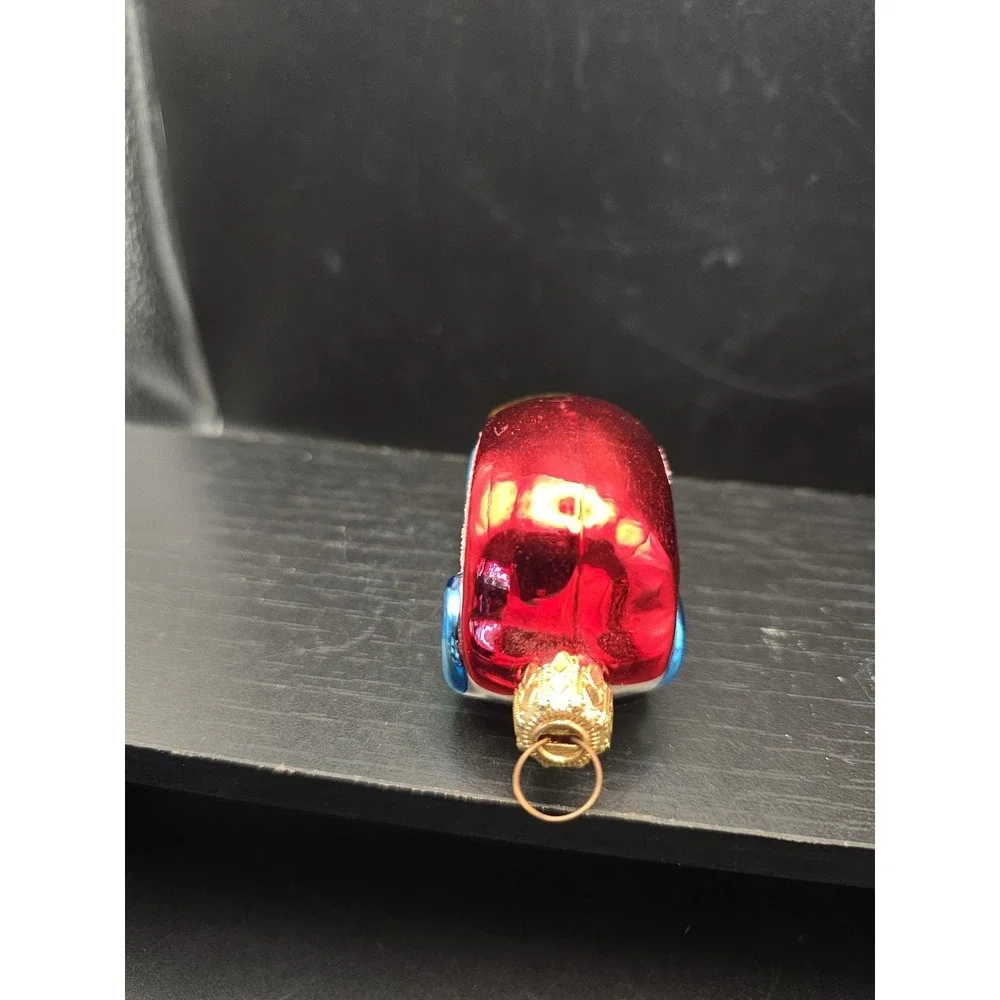 Vintage Old Gangster Car Auto Christmas Tree Ornament Hand Blown Mercury Glass